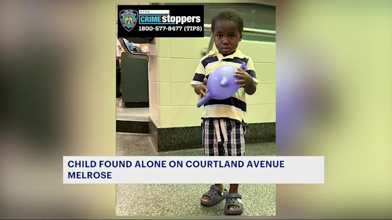 Story image: Child found in Melrose reunited with parents