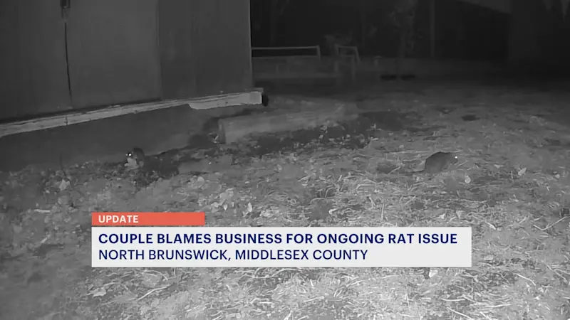 Story image: North Brunswick couple blames business for ongoing rat issue