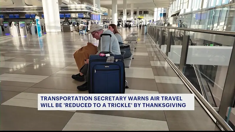 Story image: Travel disruptions persist at NYC-area airports as government shutdown nears end  
