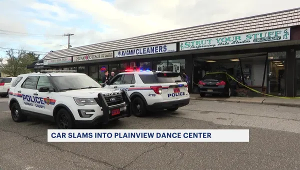 Police: Car drives into Plainview dance studio; 3 suffer minor injuries