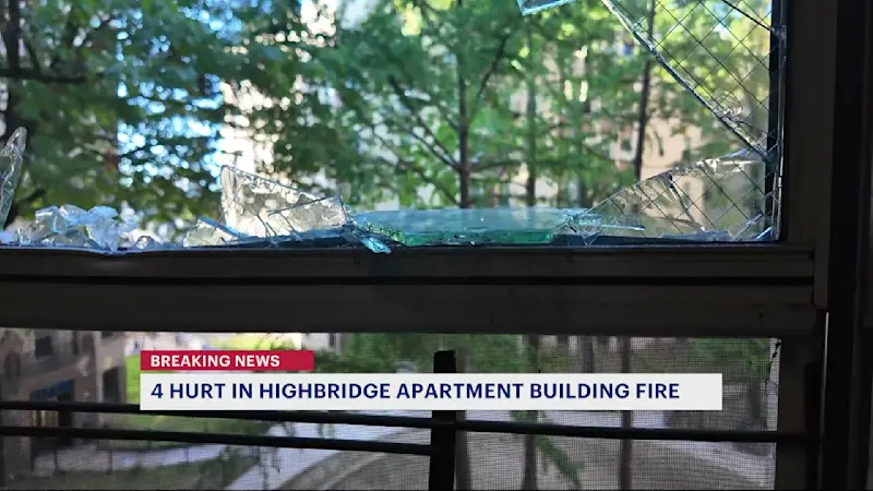 Story image: 4 people injured in Highbridge building fire