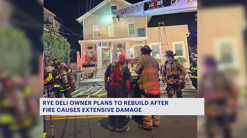 Story image: Fire leaves behind heavy damage at Rye restaurant