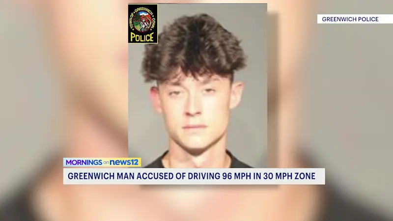 Story image: Police: Greenwich teen charged after driving past officer at 96 mph in 30 mph zone