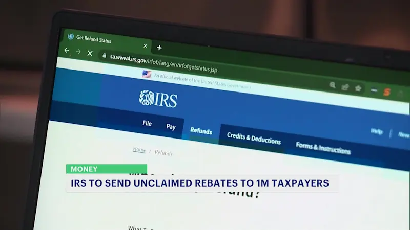 Story image: A million taxpayers will soon receive up to $1,400 from the IRS