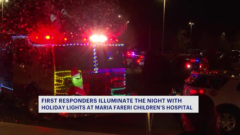 Story image: First responders spread holiday cheer to ill children