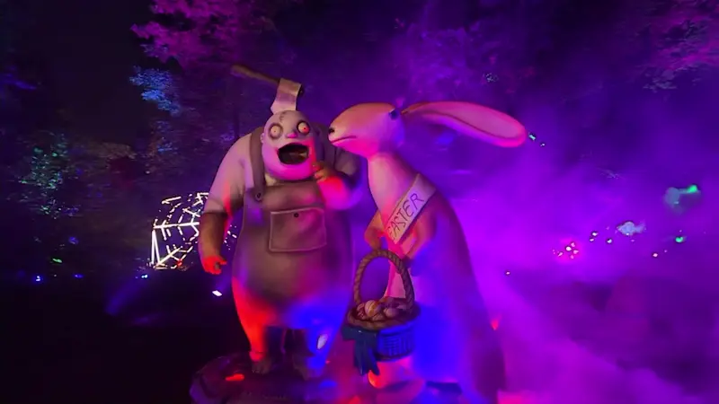 Story image: 'The Nightmare Before Christmas' Light Trail returns to New York Botanical Garden