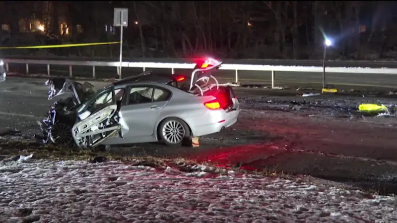 Story image: 1 dead, 2 injured after wrong-way crash on Route 304 in New City