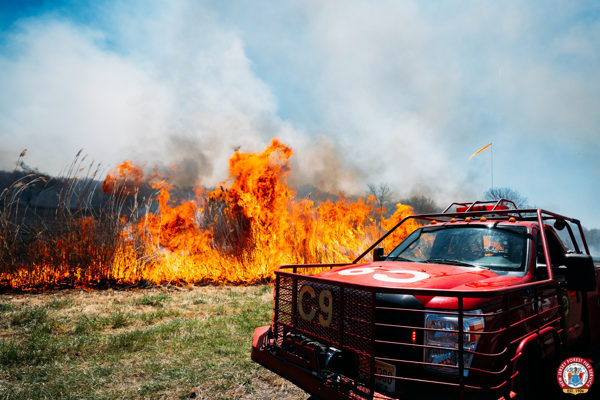 West Deptford wildfire fully contained after burning 160 acres
