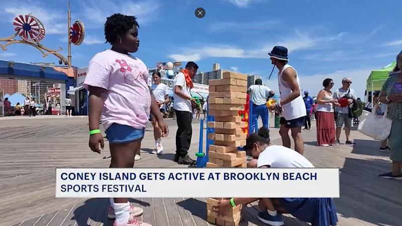 Story image: Coney Island Beach Sports Festival brings Brooklyn together for fitness, fun and friendly competition