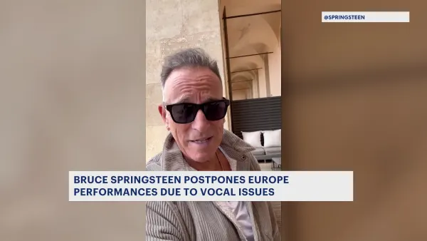 Bruce Springsteen postpones several European shows due to vocal issues
