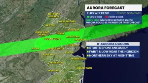 On-and-off showers and temps in the 50s today for New Jersey