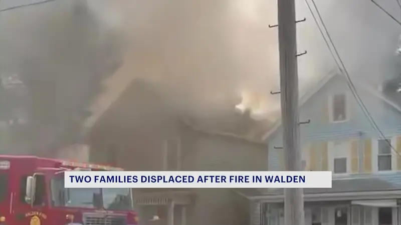 Story image: Official: 2 families displaced in Walden house fire