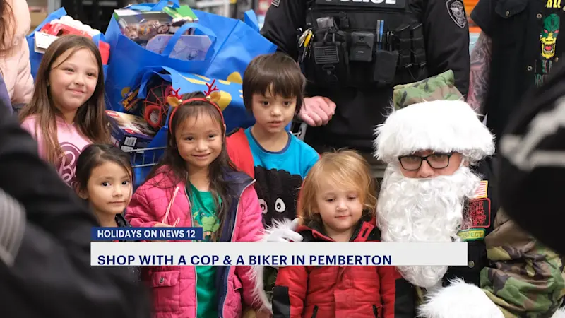 Story image: ‘Best Christmas ever.’ Bikers join police for ‘Shop With a Cop’ event in Burlington County