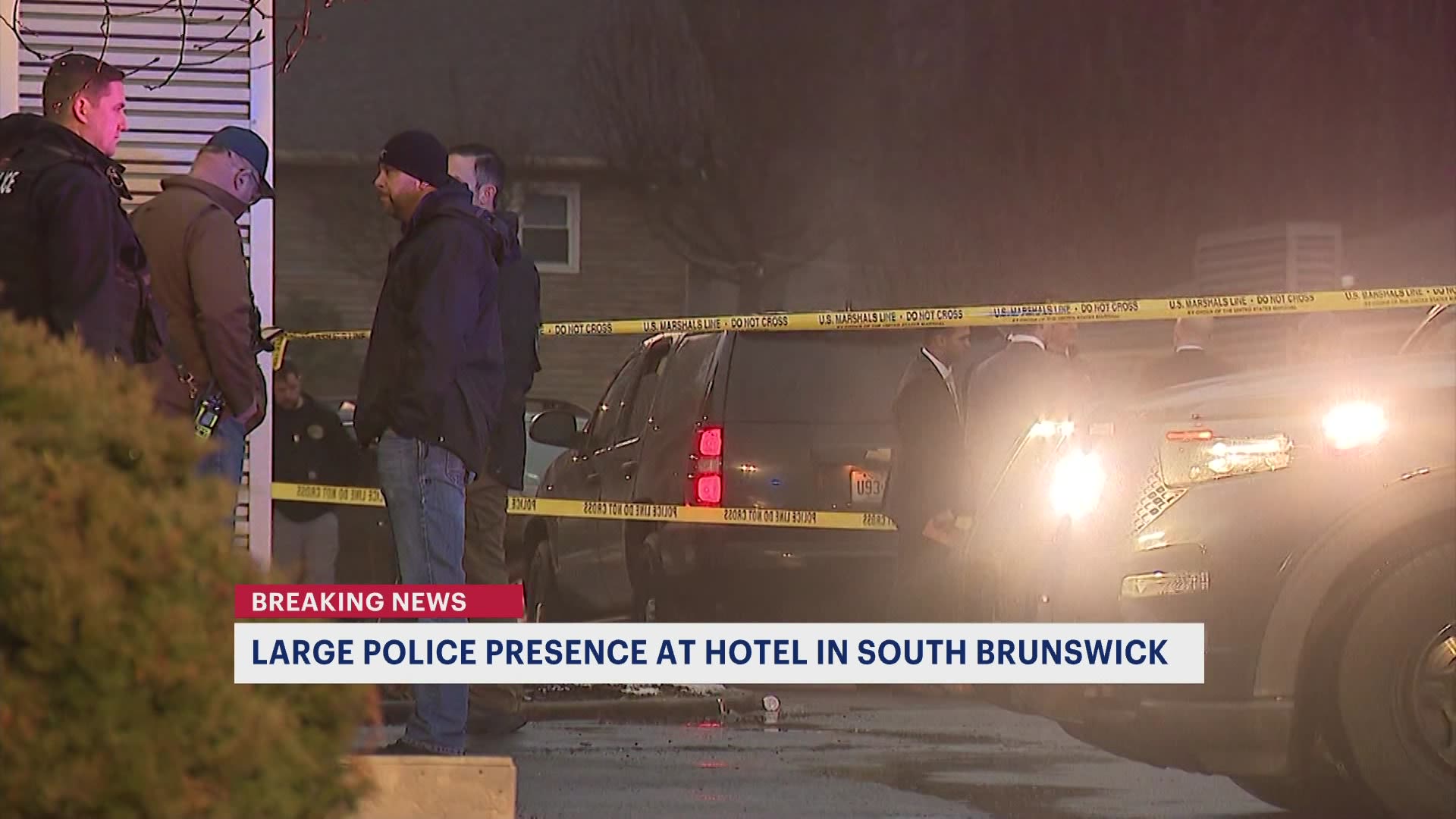 Large scale police investigation underway at South Brunswick hotel