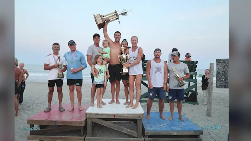Story image: Jersey Proud: Harvey Cedars lifeguards win 10th straight Islands Tournament 