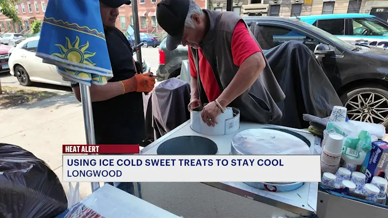 Story image: Ices shop prepares for rush as extreme heat grips NYC