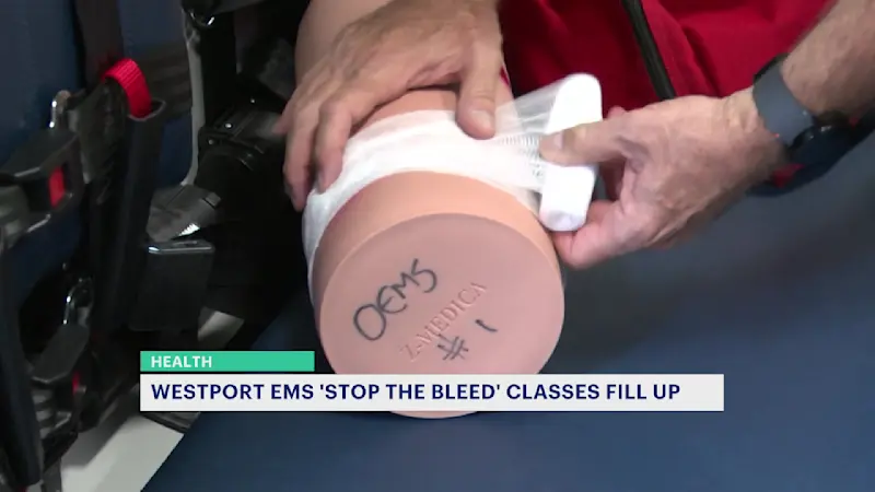 Story image: 'Stop the Bleed' classes at Westport EMS see increase in registration