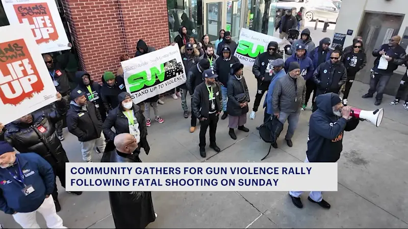 Story image: Community rallies to stop gun violence following fatal shooting in Pelham Parkway