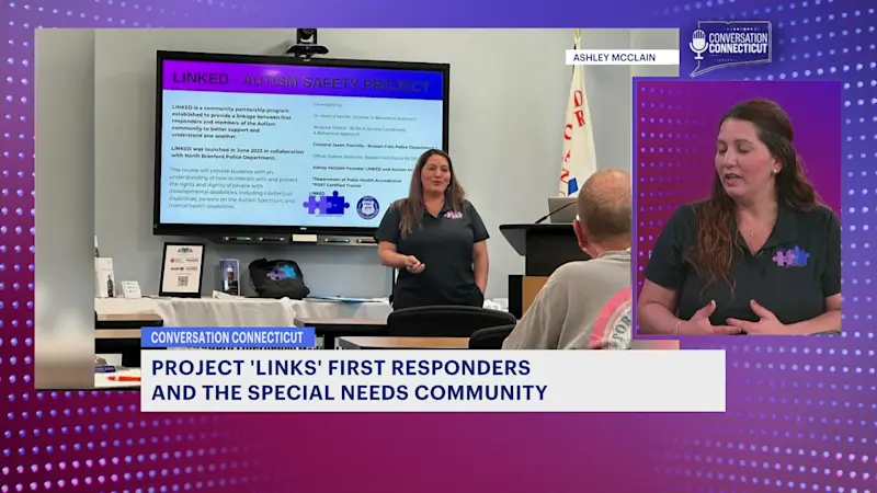 Story image: Conversation Connecticut: Ashley McClain, the founder of LINKED-Autism Safety Project