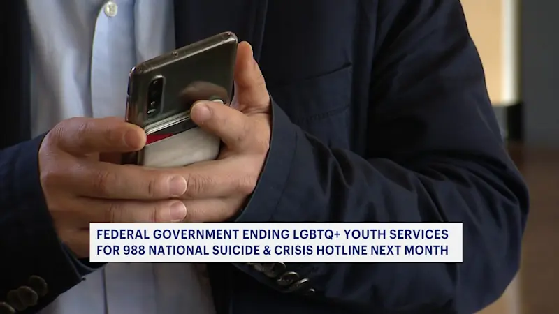 Story image: Trump administration removing 988 hotline service tailored to LGBTQ+ youth in July