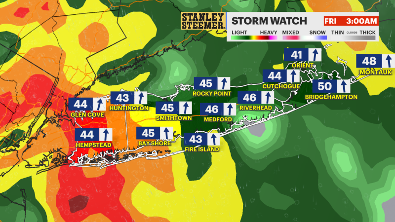 Story image: STORM WATCH: Periods of heavy rain, thunderstorms possible to close out the workweek