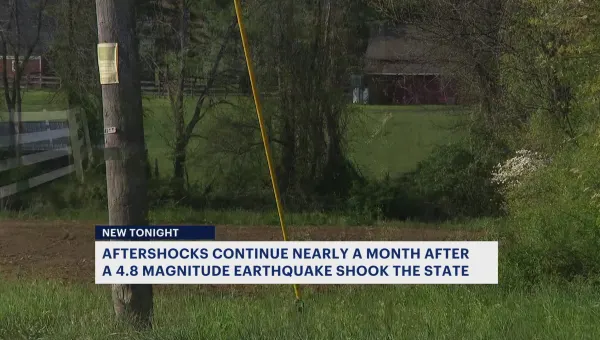 New Jersey sees more than 150 aftershocks since April 5 4.8 magnitude earthquake