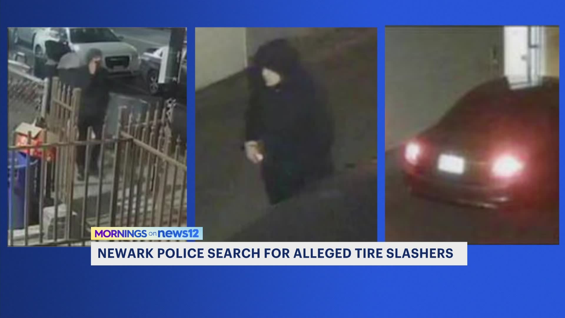 Newark Police Searching For Suspects Accused Of Slashing Tires