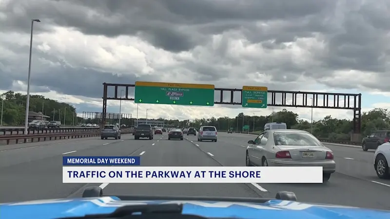 Story image: Holiday weekend brings surge of drivers to New Jersey and the Shore