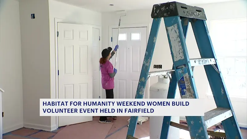 Story image: Habitat for Humanity helps build home in Fairfield on International Women's Day