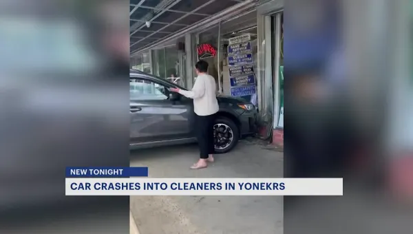 Driver crashes into Yonkers dry cleaning business 