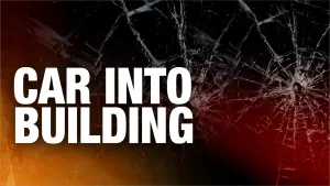 Shelton PD: Trapped person freed from vehicle that struck building