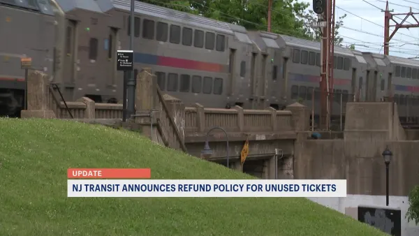 NJ Transit announces refund policy for unused one-way tickets