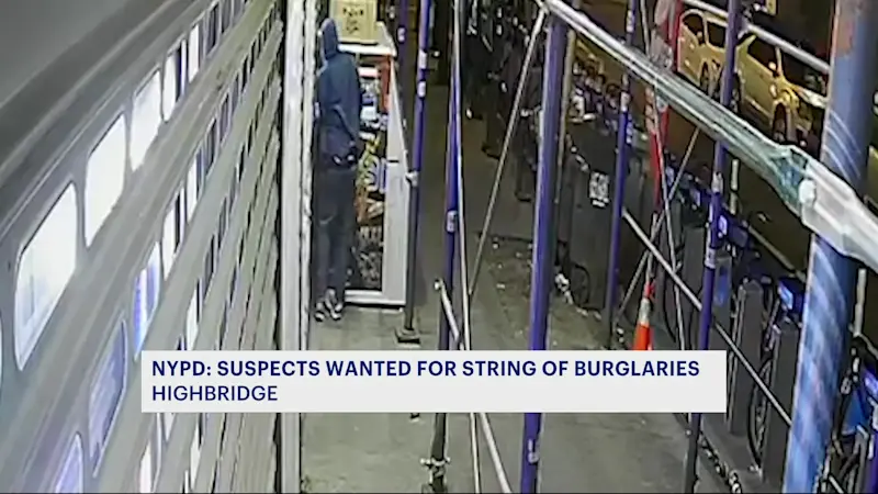 Story image: NYPD: Suspects wanted for string of burglaries in Highbridge