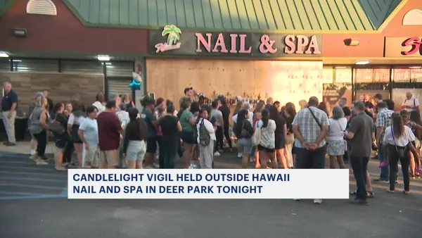 Vigil held for victims in fatal crash at Deer Park nail salon