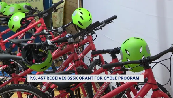 Bronx school wins $25,000 grant, welcomes cycling program