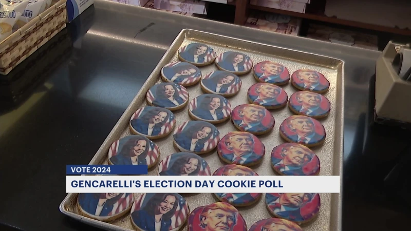 Story image: Passaic County bakery gets in Election Day spirit with presidential candidate cookies