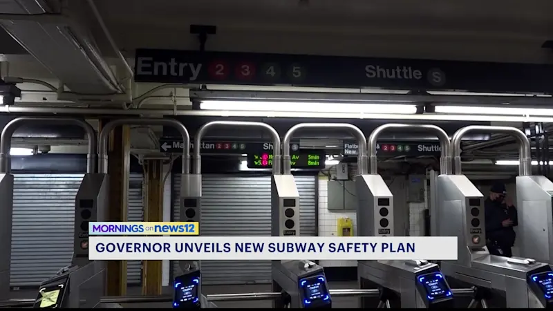 Story image: Gov. Kathy Hochul announces new subway safety initiative