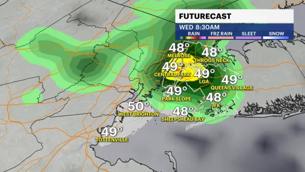 STORM WATCH: Temperature drop, light showers Wednesday before a stormy Thursday