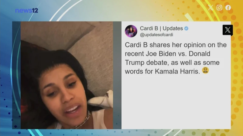 Story image: Cardi B says she predicted Kamala Harris' presidential nomination