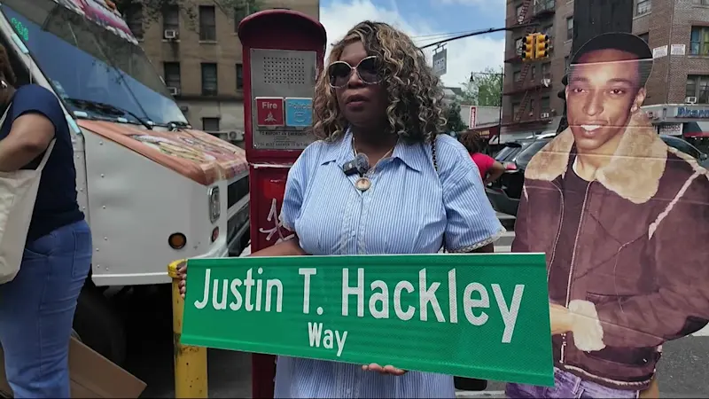 Story image: Justin T. Hackley Way: Flatbush street renamed for college student slain in 2017