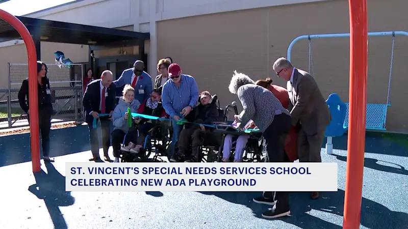 Story image: St. Vincent's in Trumbull unveils new ADA-accessible playground