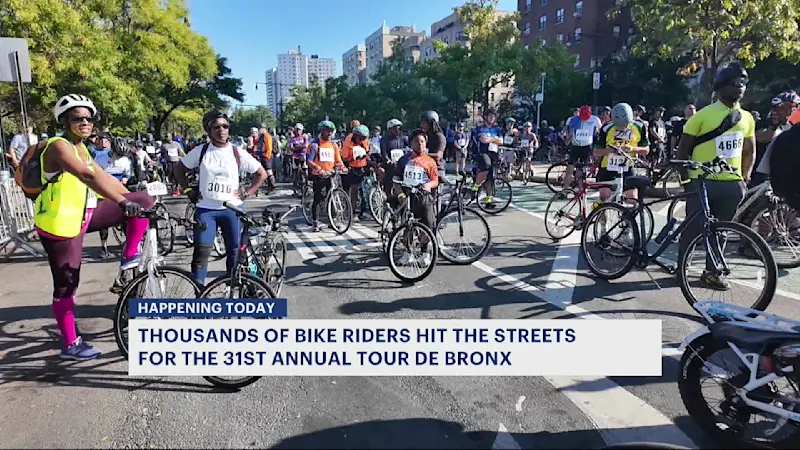 Story image: Thousands of cyclists hit the streets for 31st annual Tour de Bronx