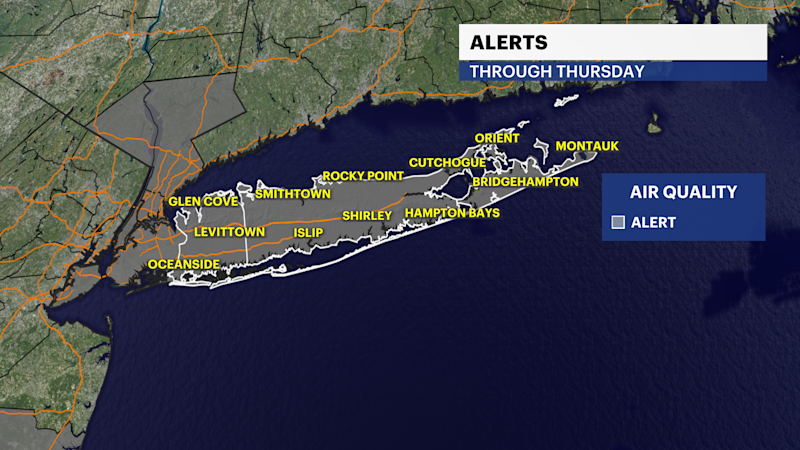 Story image: An Air Quality Alert is in effect for Long Island on Thursday