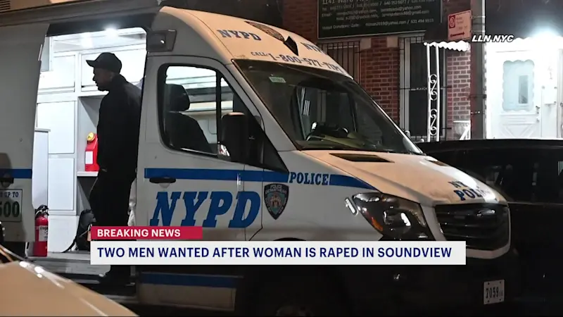 Story image: 2 men on the run after woman raped in Soundview 