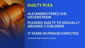 Rockland County DA: Haverstraw man pleads guilty in sexual abuse of 2 children