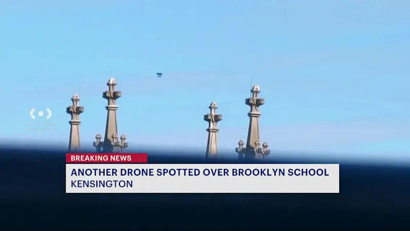 Story image: Drone spotted over Brooklyn Dreams Charter School, Senate blocks bill to track sightings