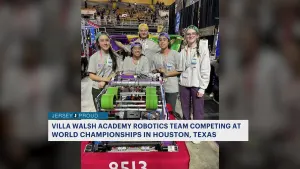 Jersey Proud: All-girls robotics team competing in robotics competition in Houston