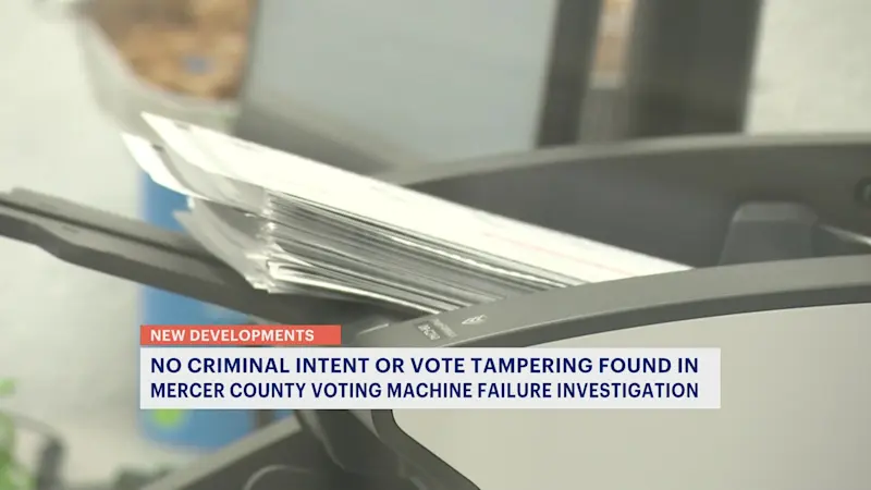 Story image: Prosecutor: No criminality found regarding Mercer County voting machine scanner issues