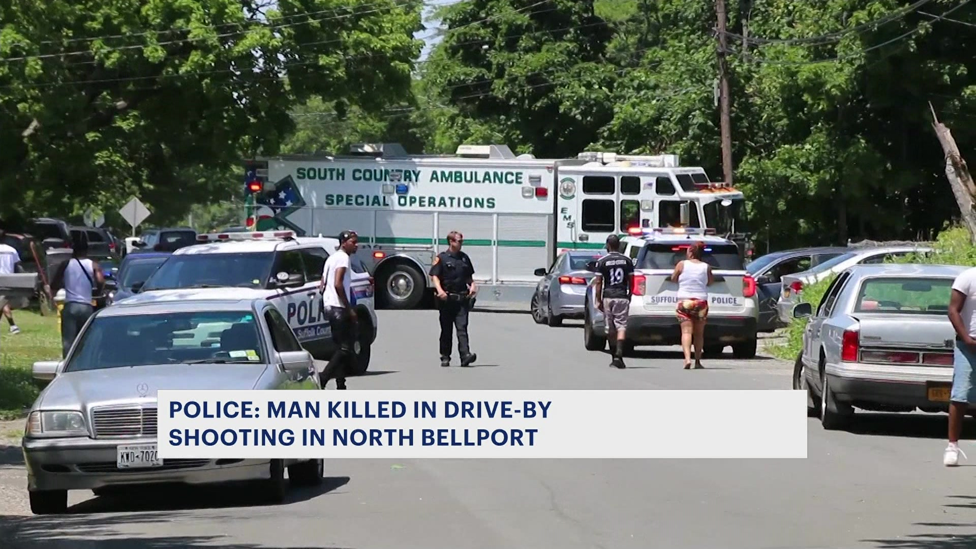 Police Man killed in North Bellport driveby shooting