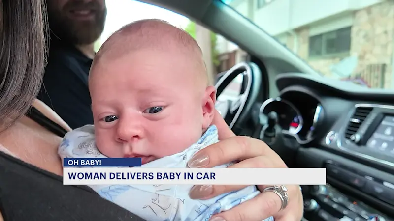Story image: Somerset County family welcomes baby born in van on the way to hospital